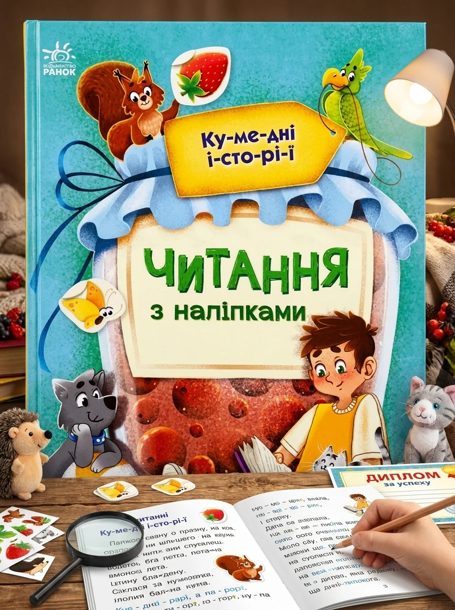 Читання з наліпками. Кумедні історії — Книги з наліпками