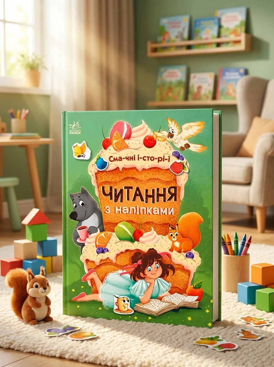 Читання з наліпками. Смачні історії