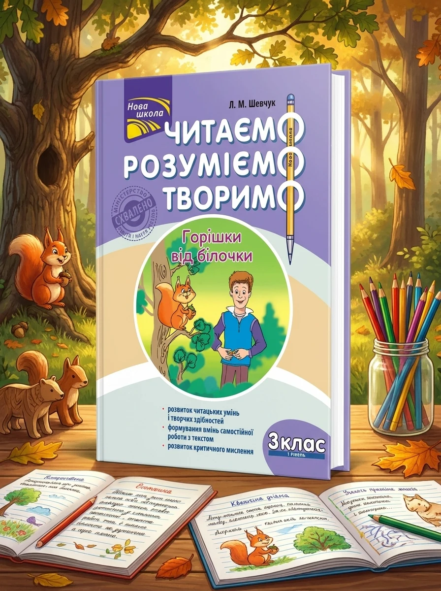 Читаємо, розуміємо, творимо. Горішки від білочки. 3 клас. 1 рівень — Пізнавальні книги для дітей