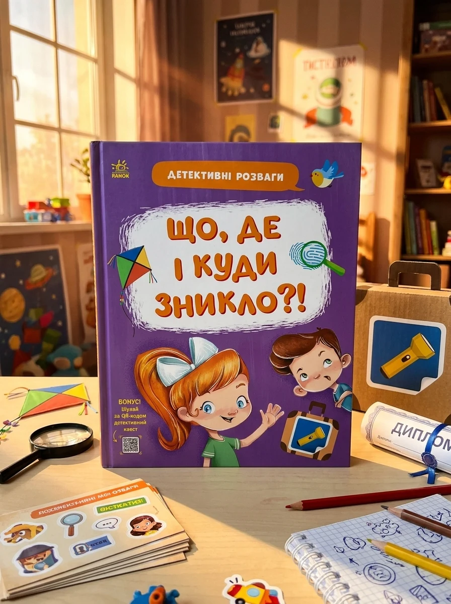 Детективні розваги! Що де і куди зникло? — Книги-іграшки