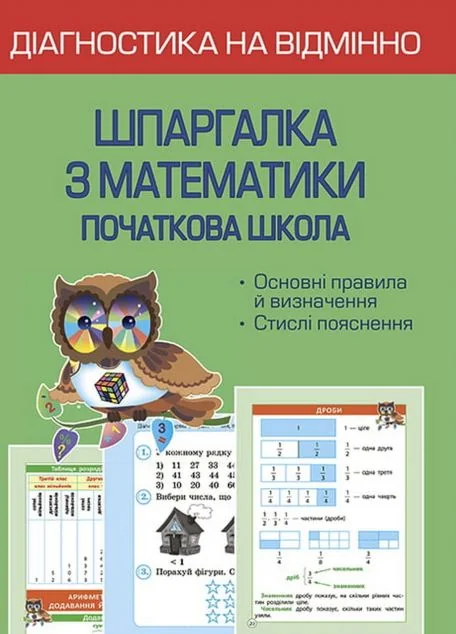Діагностика на відмінно. Шпаргалка з математики. 1-4 клас — Весна