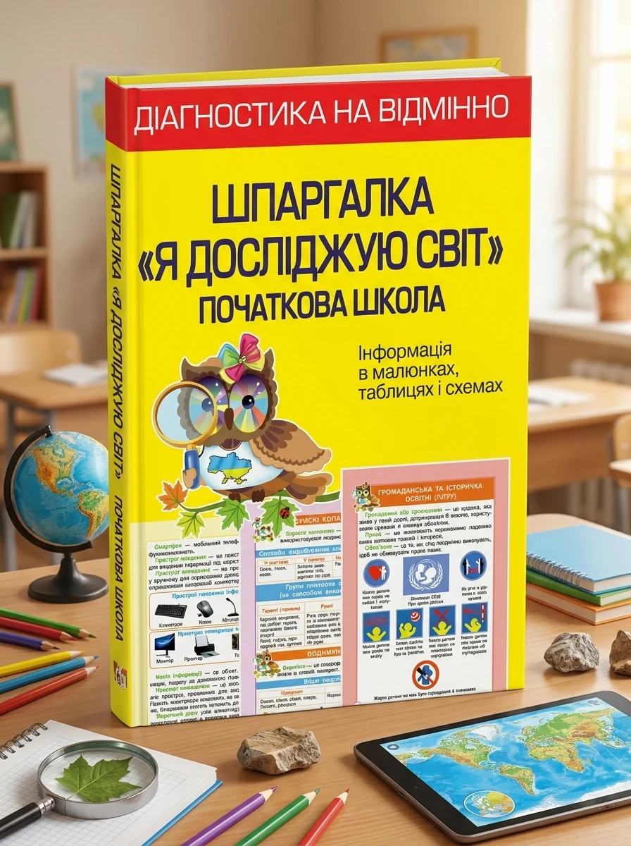 Діагностика на відмінно. Шпаргалка ЯДС 1- 4 клас. НУШ 2022 — Книги для школи