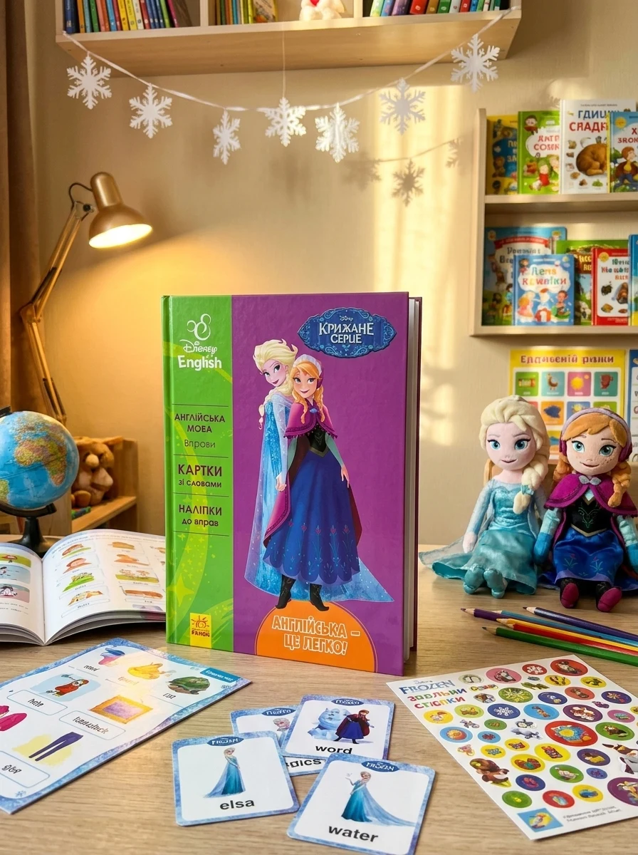 Disney English. Крижане серце — Розвивальні книги
