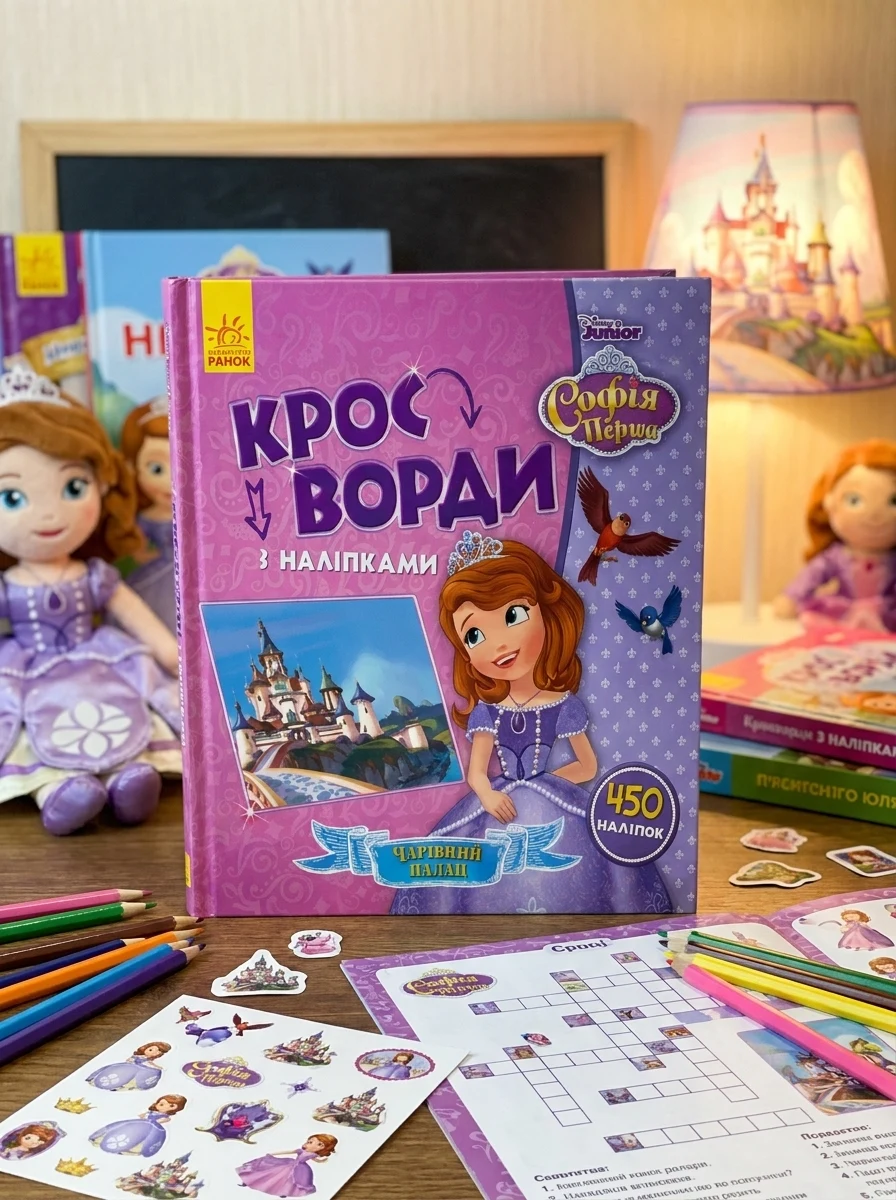 Disney. Кросворди з наліпками. Софія Прекрасна — Книги з наліпками