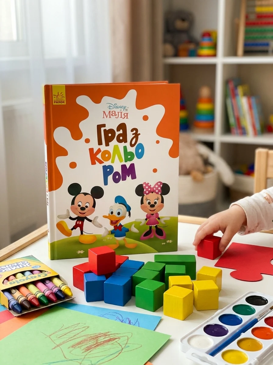 Disney Маля. Гра з кольором. Міккі Маус — Розмальовки для дітей
