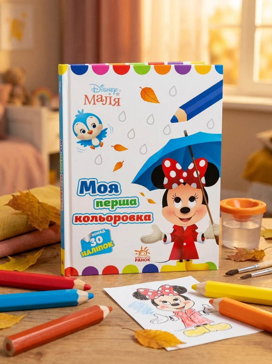 Disney Маля. Моя перша кольоровка. Мінні — Розмальовки для дітей