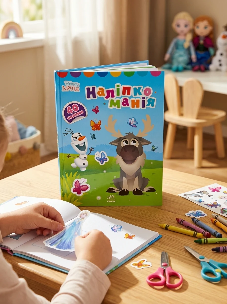 Наліпкоманія. Крижане серце — Книги з наліпками