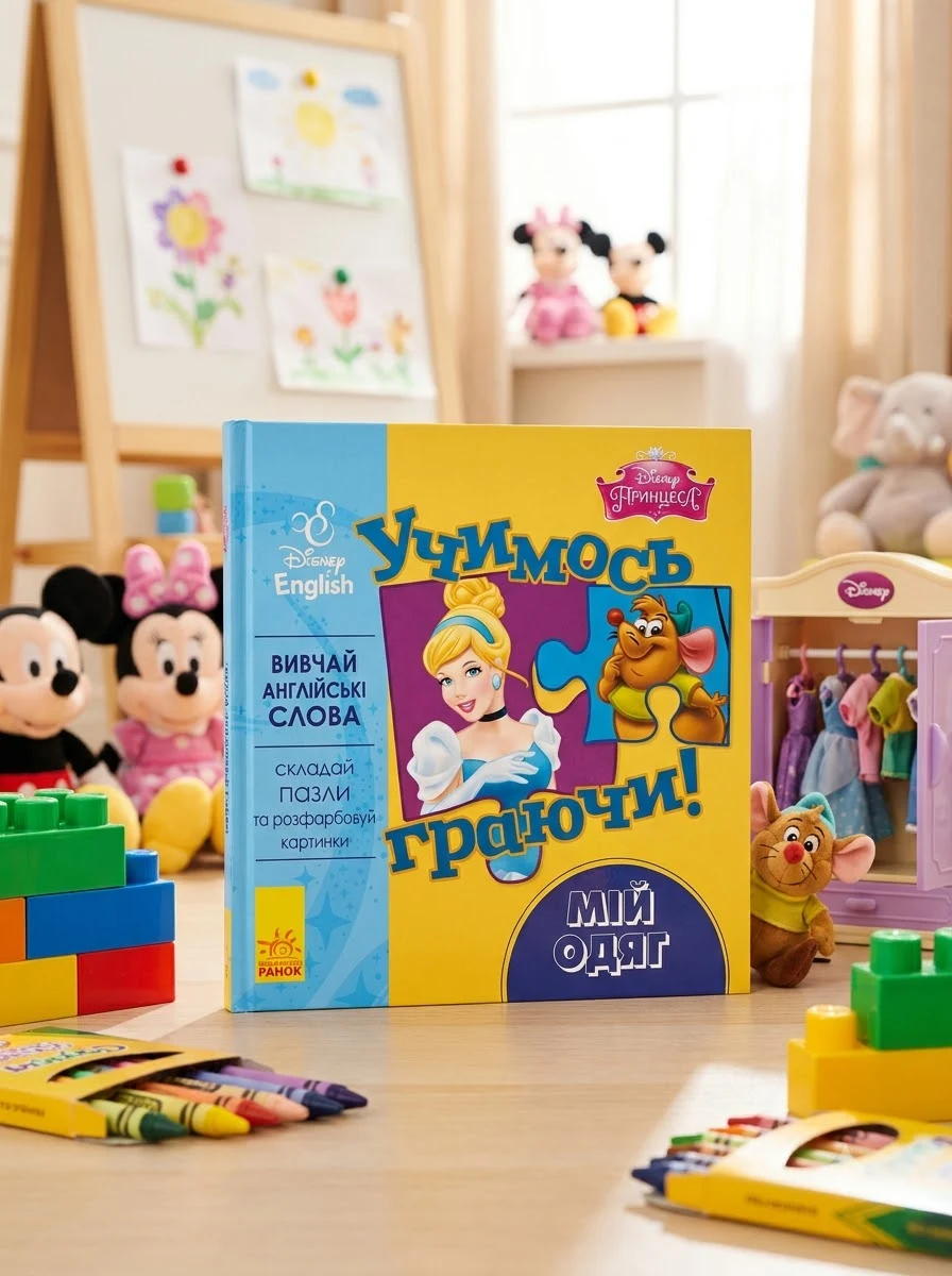 Disney. Учимось граючи! Мій одяг — Розвивальні книги