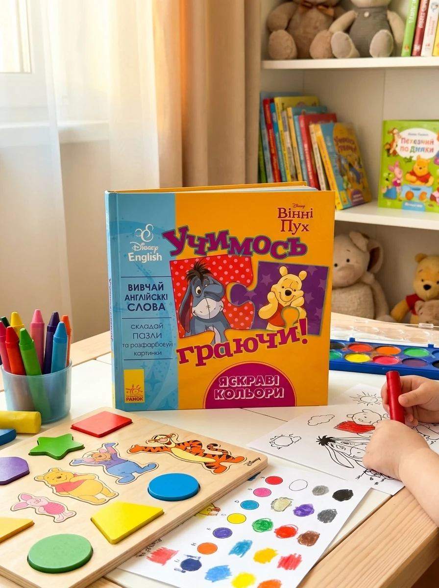 Disney. Учимось граючи! Яскраві кольори — Розвивальні книги
