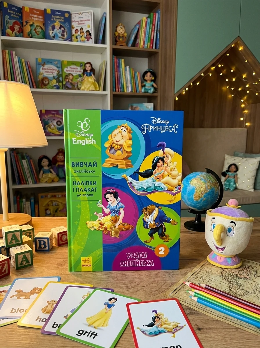 Disney. Увага! Англійська. Принцеса. Книга 2 — Розвивальні книги