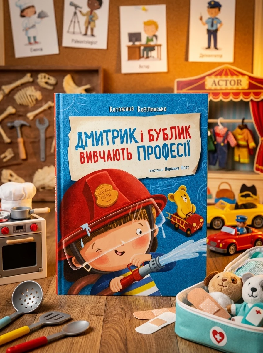 Дмитрик і Бублик вивчають професії — Пізнавальні книги для дітей