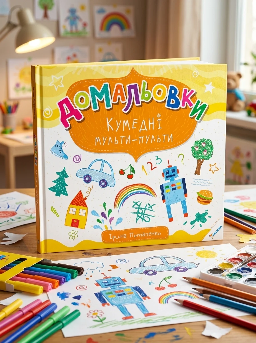 Домальовки. Кумедні мульти-пульти — Розвивальні книги