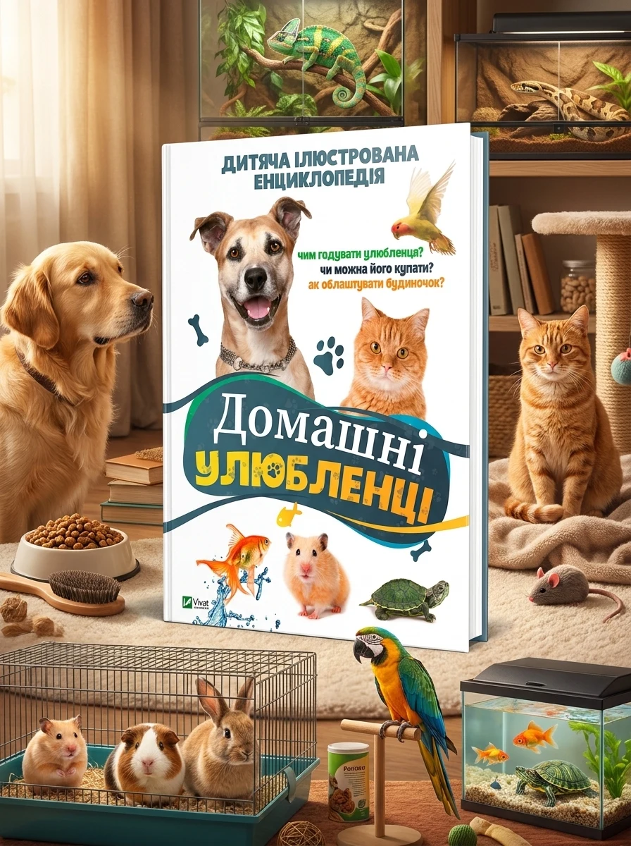 Домашні улюбленці. Дитяча енциклопедія — Дитячі енциклопедії
