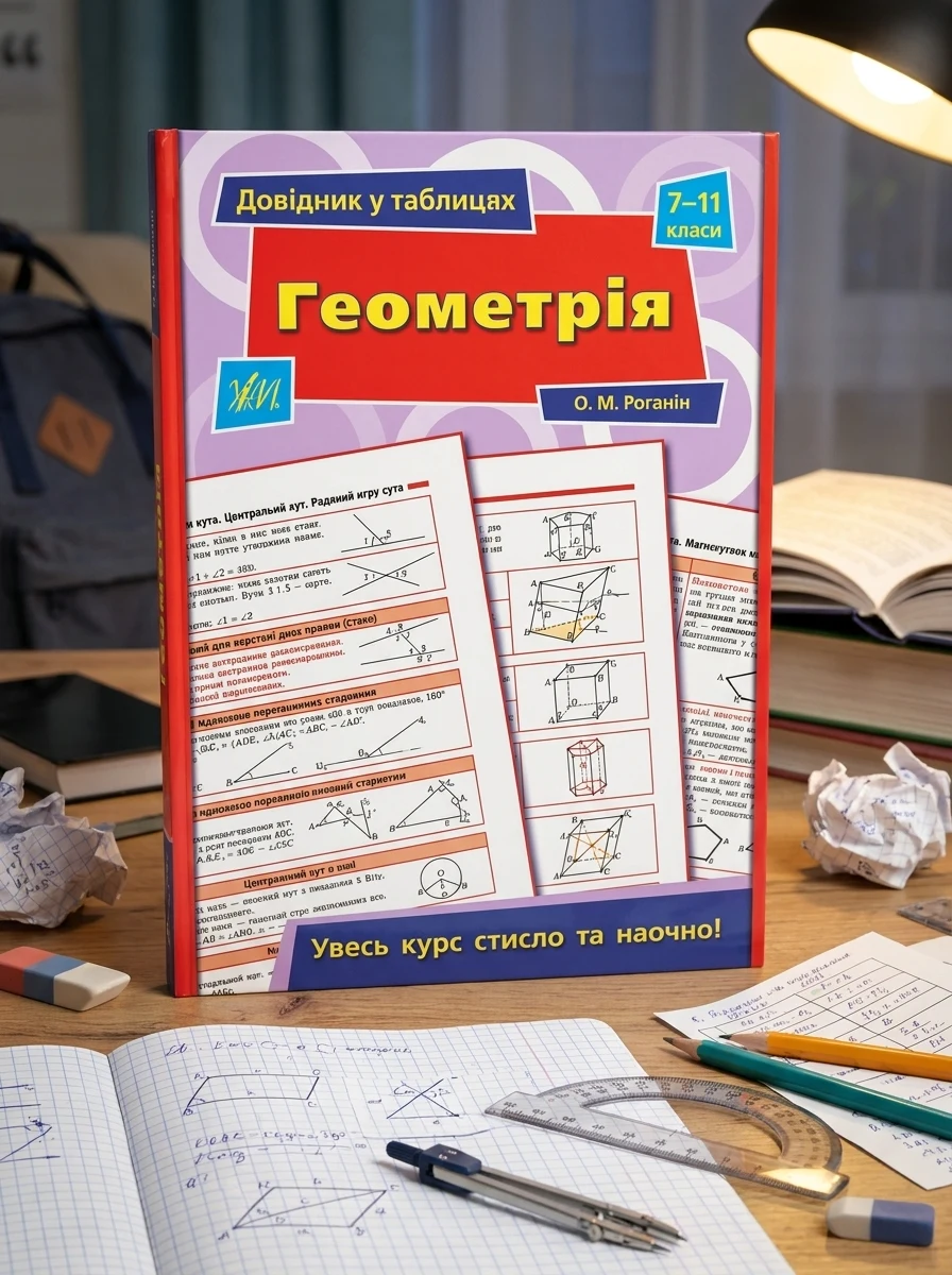 Довідник у таблицях. Геометрія. 7–11 класи