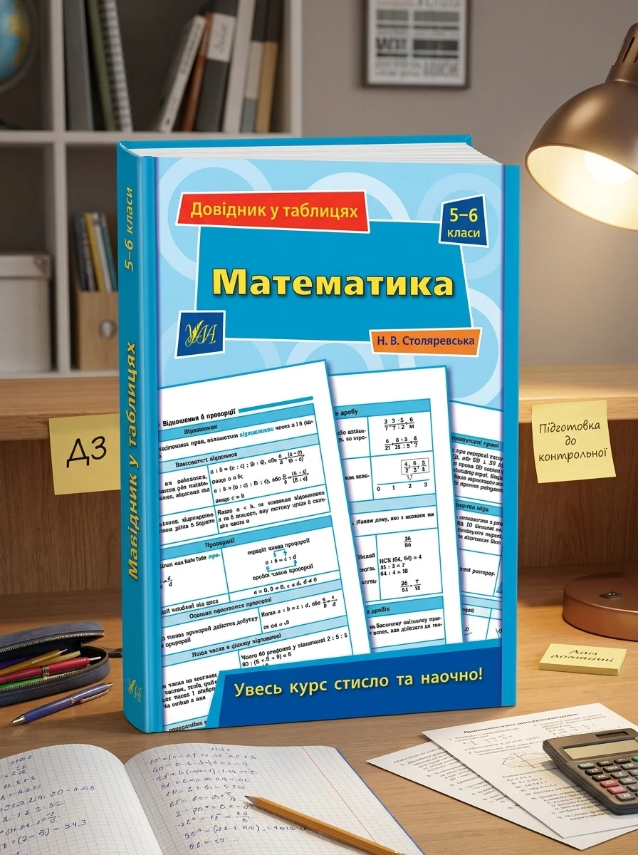 Довідник у таблицях. Математика. 5–6 класи — Книги для школи
