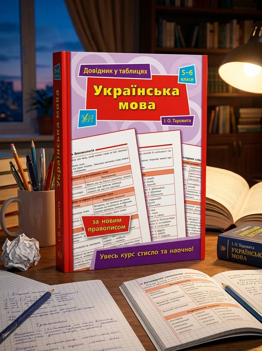 Довідник у таблицях. Українська мова. 5–6 класи — Книги для школи
