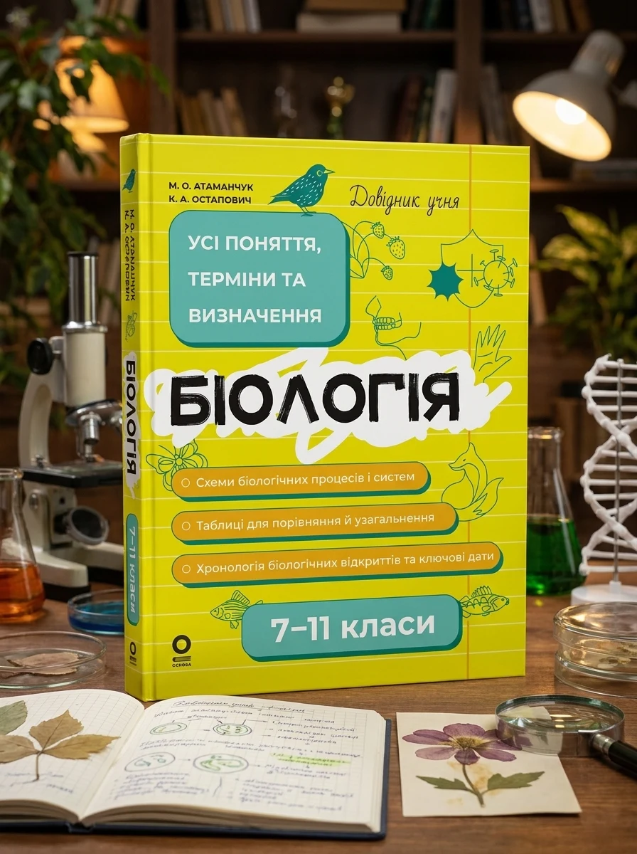 Довідник учня. Біологія. Усі поняття, терміни та визначення. 7–11 класи — Книги для школи
