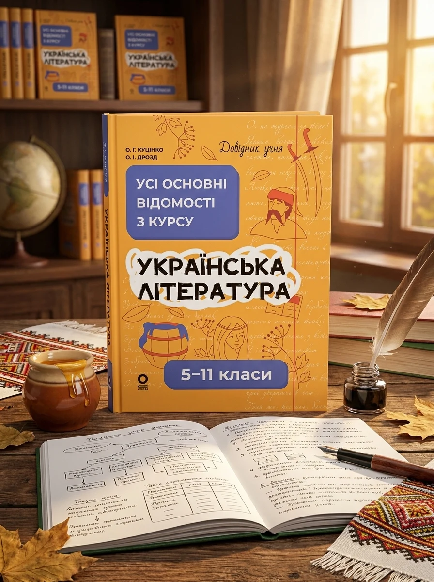 Українська література. Усі основні відомості з курсу. 5–11 класи — Книги для школи