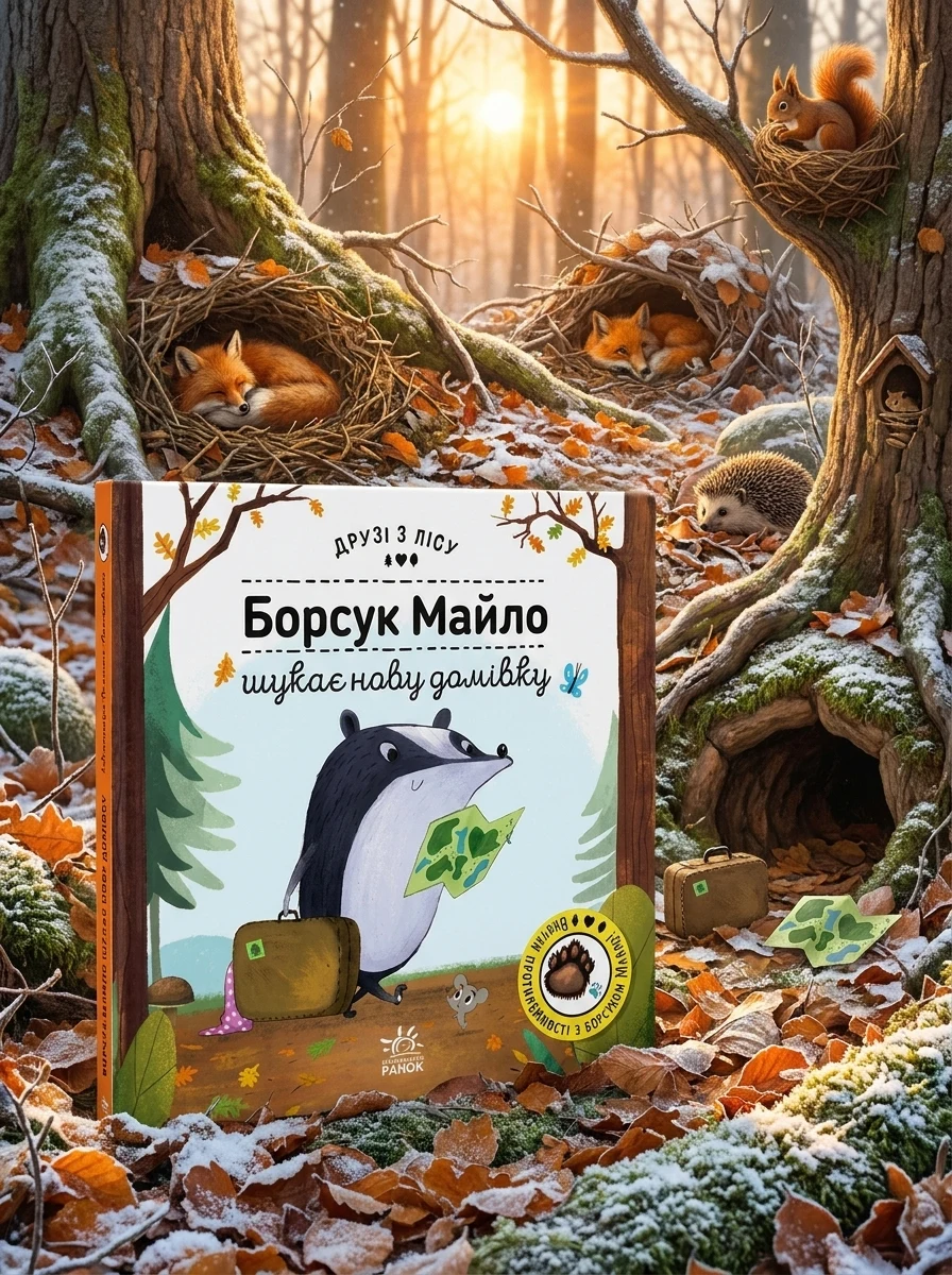 Друзі з лісу. Борсук Майло шукає нову домівку