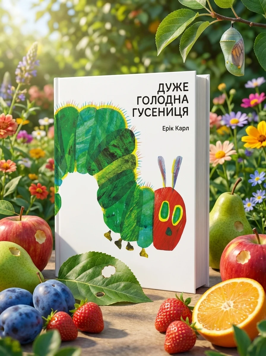 Дуже голодна гусениця — Казки