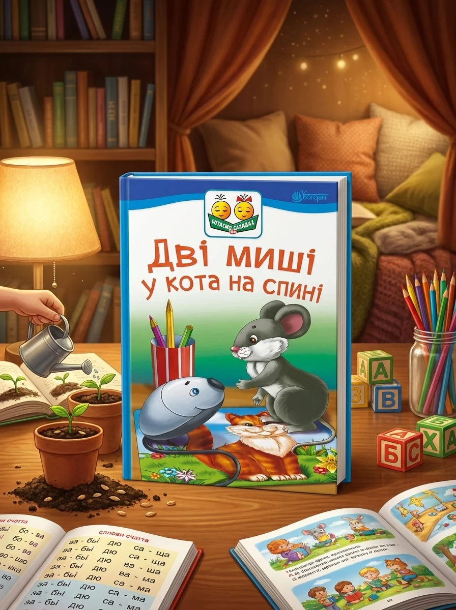 Дві миші у кота на спині — фото 2