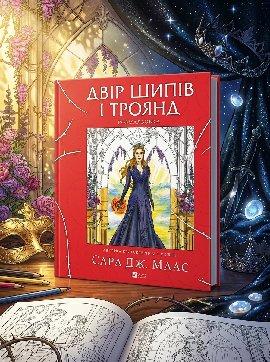 Двір шипів і троянд. Розмальовка