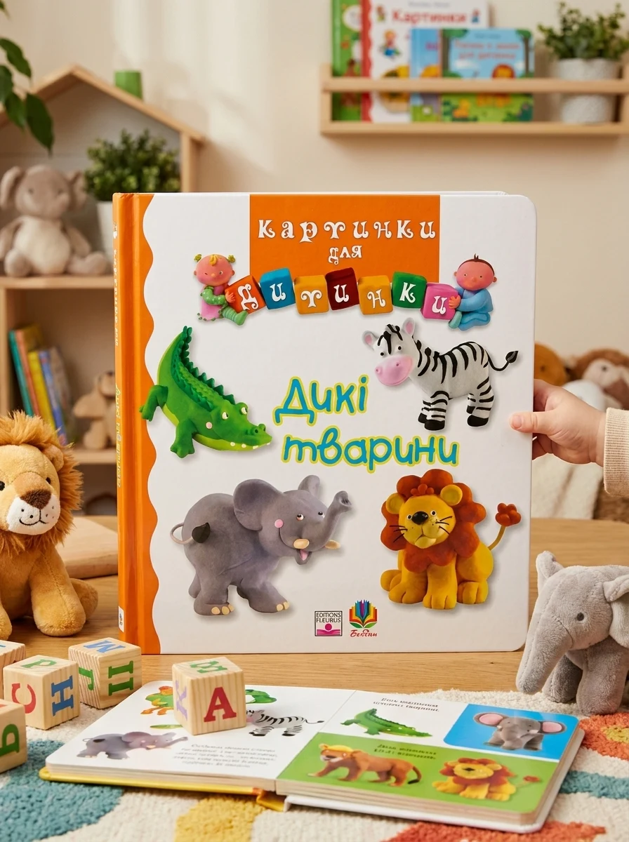 Дикі тварини. Картинки для дитинки