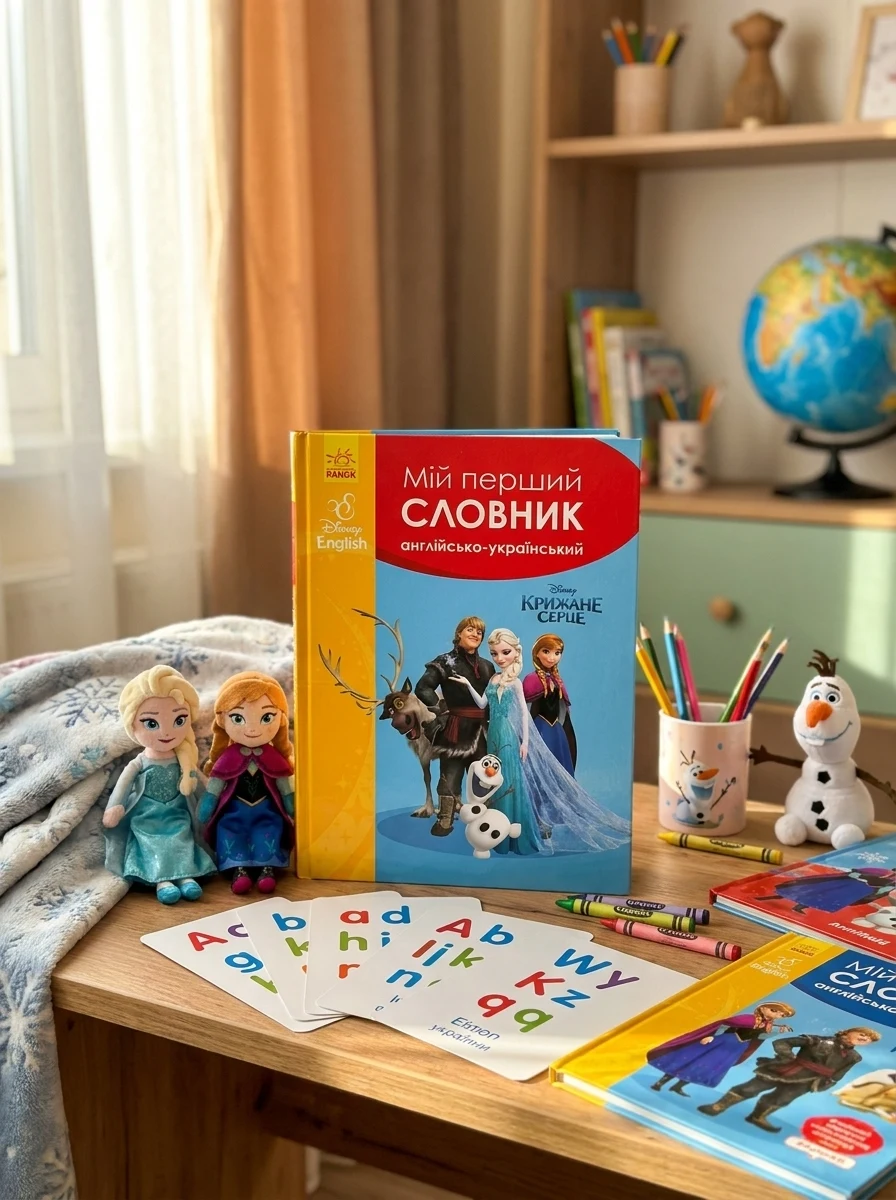 Мій перший англійсько-український словник. Крижане серце — Пізнавальні книги для дітей