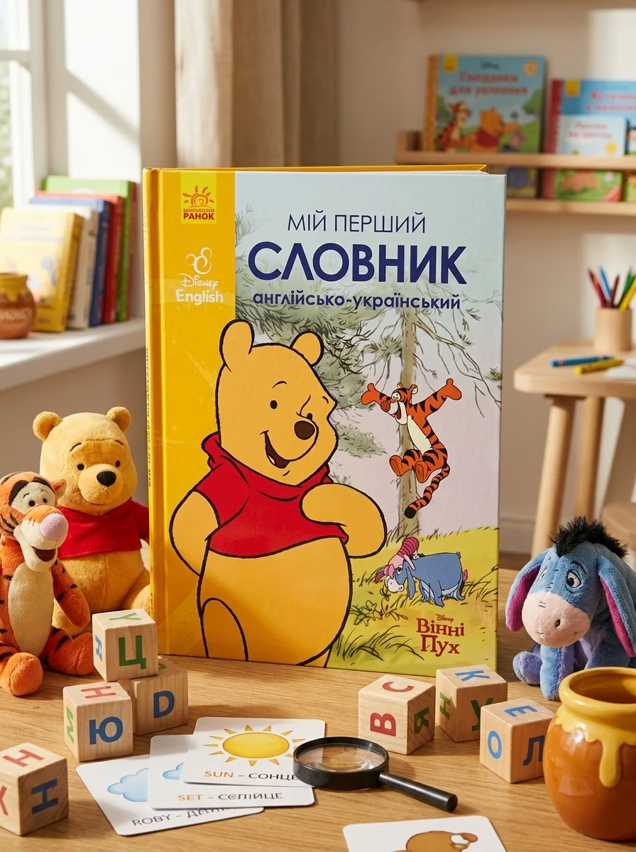 Мій перший англійсько-український словник. Вінні Пух — Пізнавальні книги для дітей