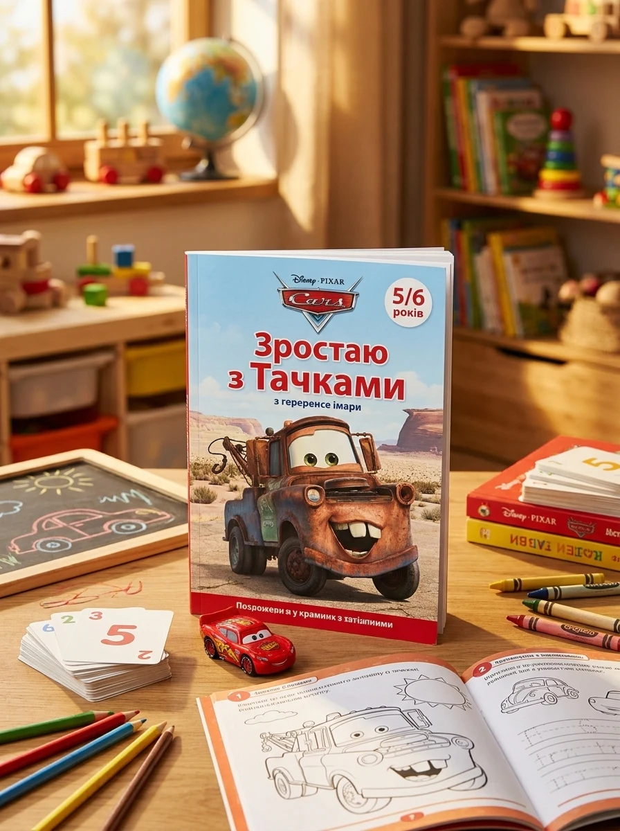 Disney. Зростаю разом з тачками. 5-6 років — Книги з наліпками