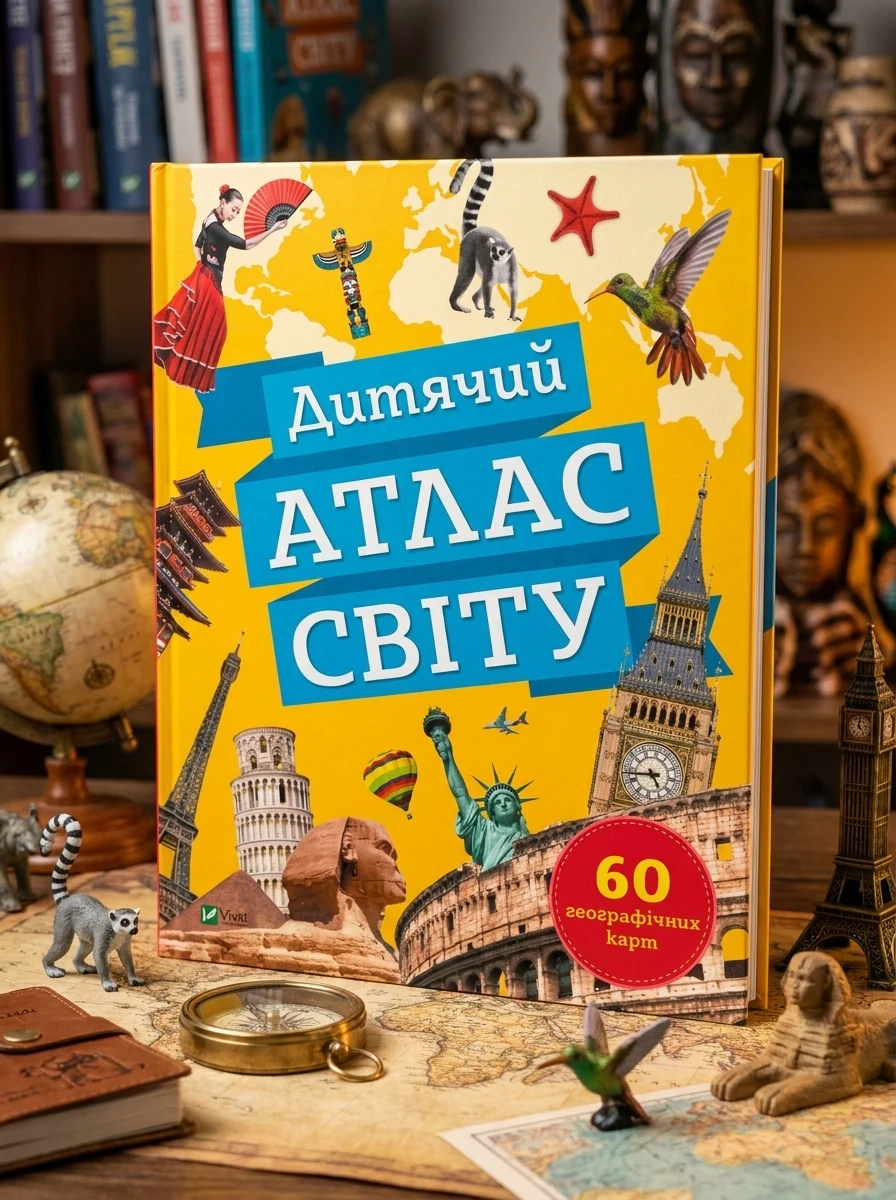 Дитячий атлас світу | купити книгу онлайн