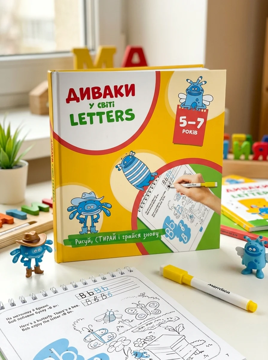 Диваки у світі Letters — Розвивальні книги