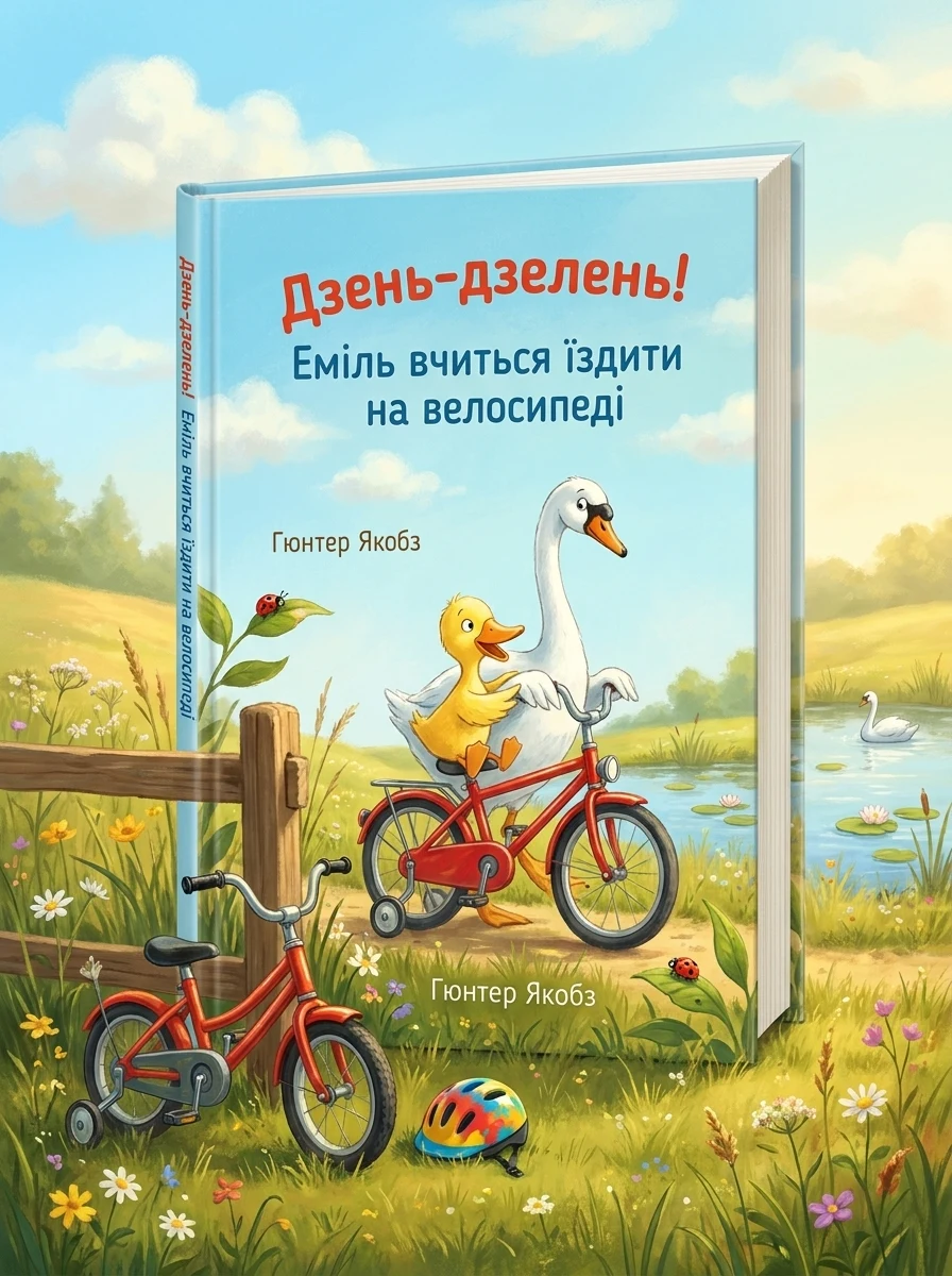 Дзень-дзелень! Еміль вчиться їздити на велосипеді