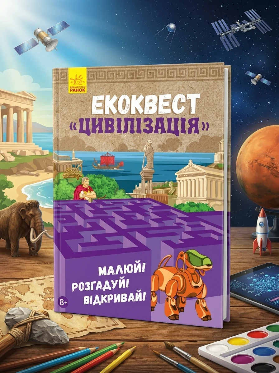 Екоквест. Цивілізація — Розмальовки для дітей