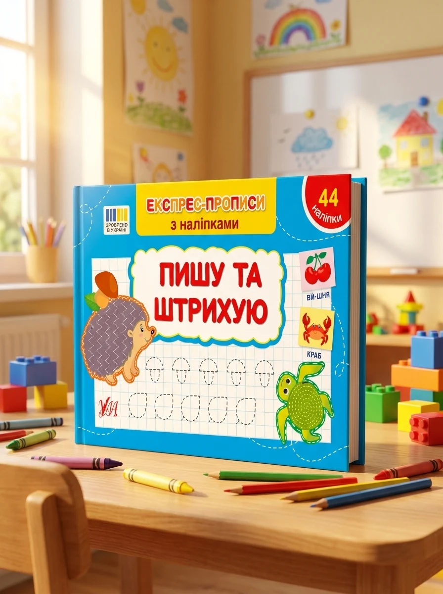 Експрес-прописи з наліпками. Пишу та штрихую — Підготовка до школи