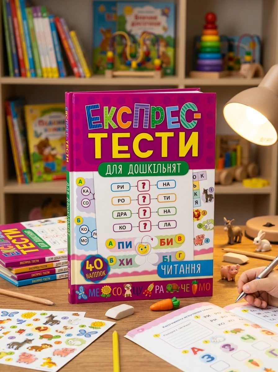 Експрес-тести для дошкільнят. Читання — Розвивальні книги
