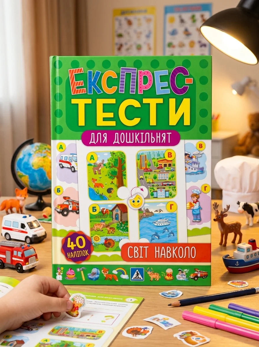 Експрес-тести для дошкільнят. Світ навколо — Розвивальні книги