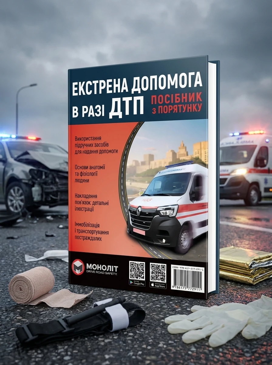 Екстренна допомога в разі ДТП посібник з порятунку | купити книгу онлайн