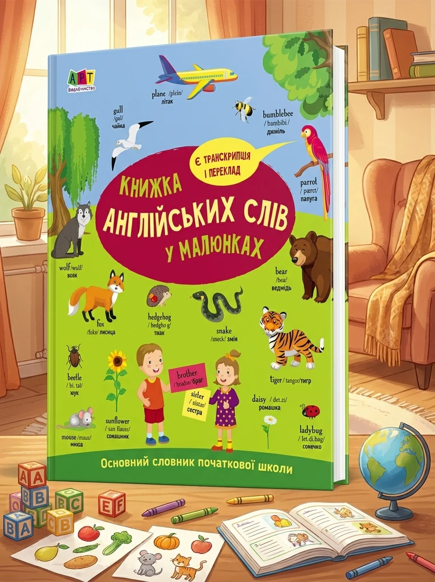 English for kids. Книжка англійських слів у малюнках — Розвивальні книги