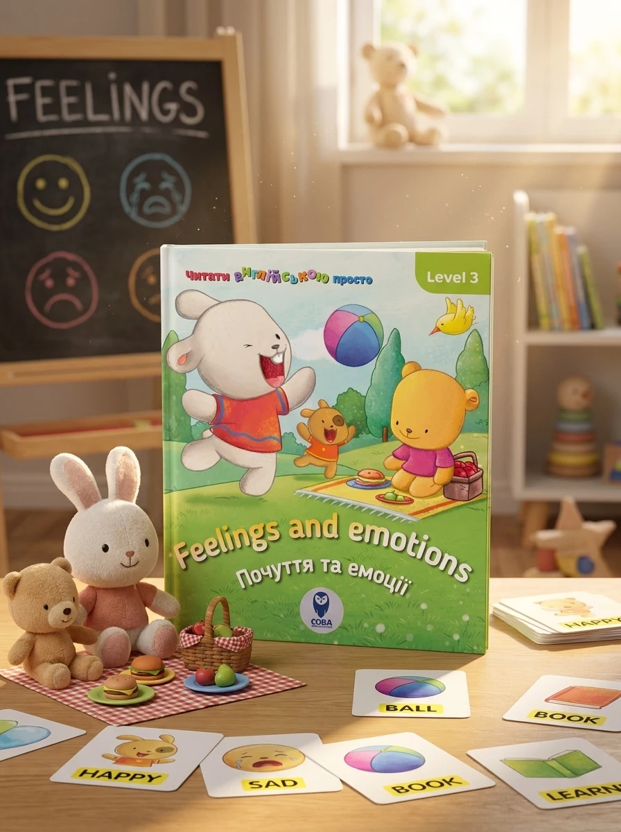 Feelings and Emotions. Почуття та емоції. Level 3 — Розвивальні книги