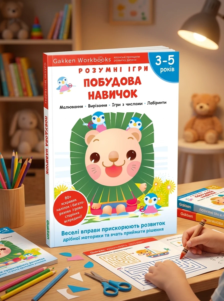 Gakken. Розумні ігри. Побудова навичок. 3-5 років — Книги-іграшки