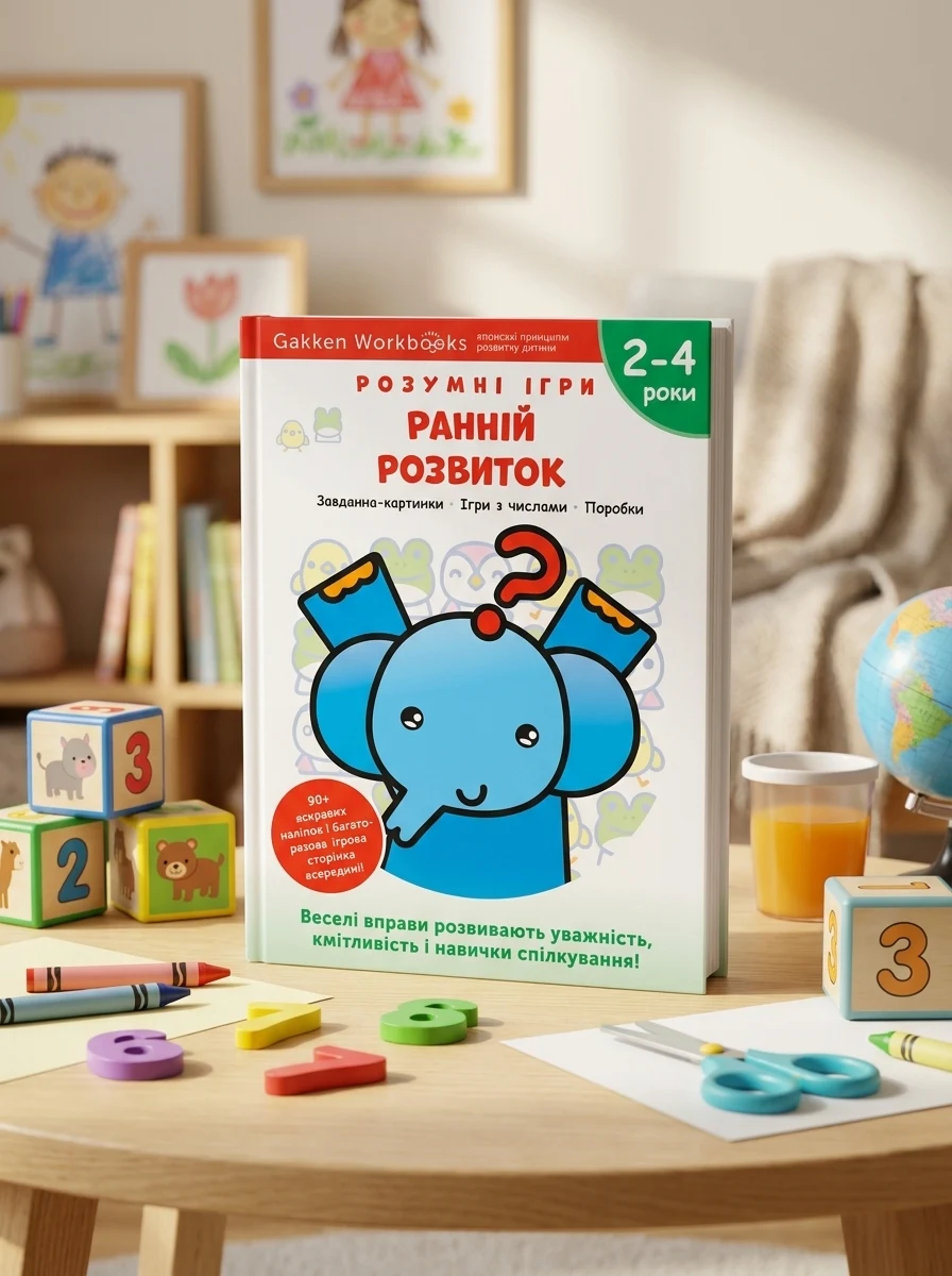 Gakken. Розумні ігри. Ранній розвиток. 2-4 роки — Книги з наліпками