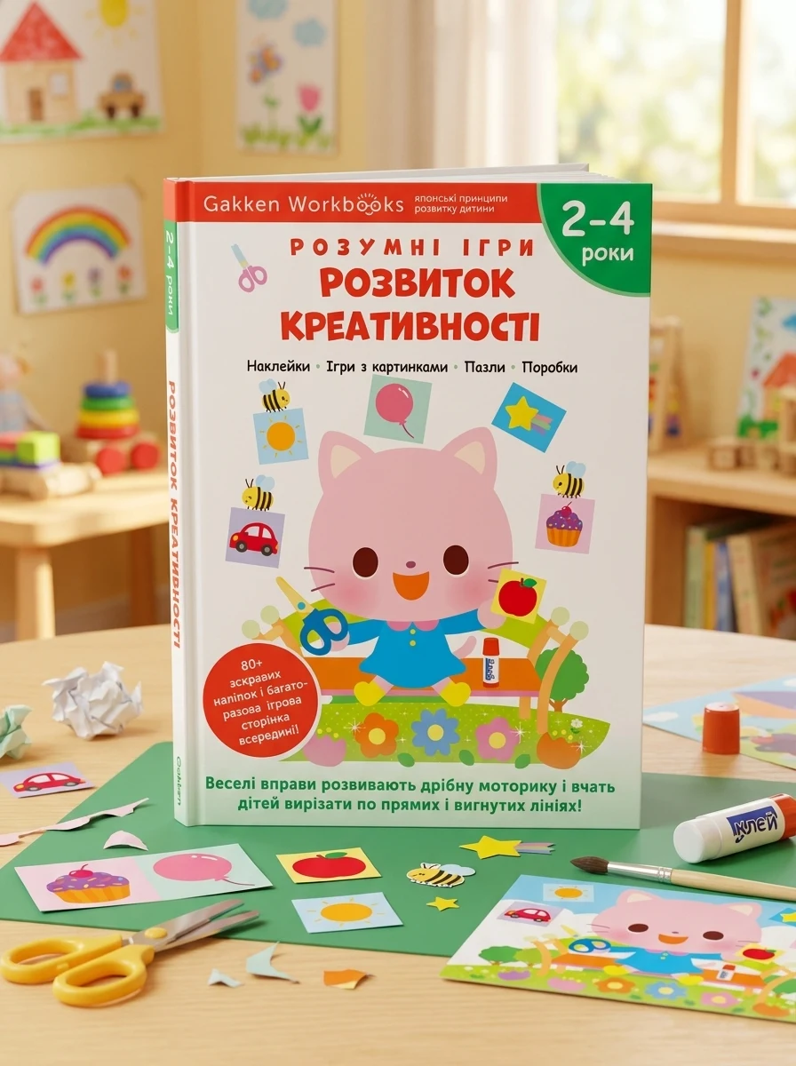 Gakken. Розумні ігри. Розвиток креативності. 2-4 роки — Книги-іграшки