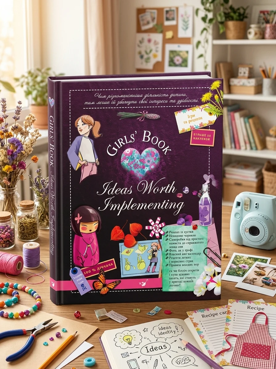 Girls’ Book. Ідеї, які варто втілити в життя! — Дитячі енциклопедії