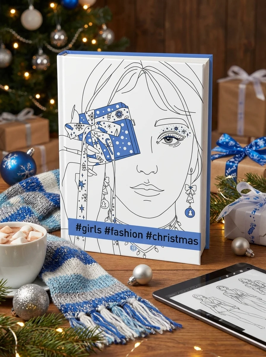 #girls #fashion #christmas — Розмальовки для дітей