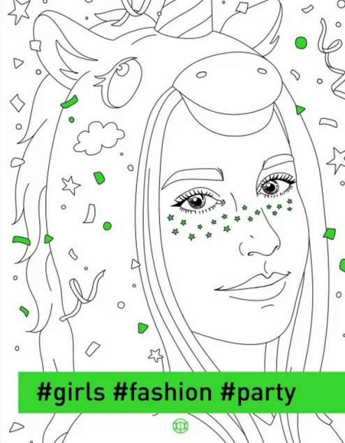 #girls #fashion #party — Розмальовки для дітей
