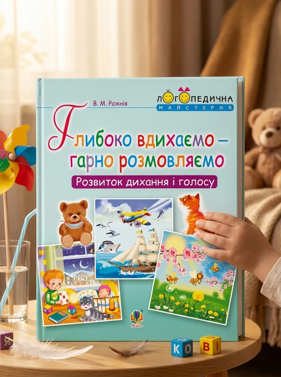 Глибоко вдихаємо – гарно розмовляємо. Розвиток дихання та голосу — Розвивальні книги