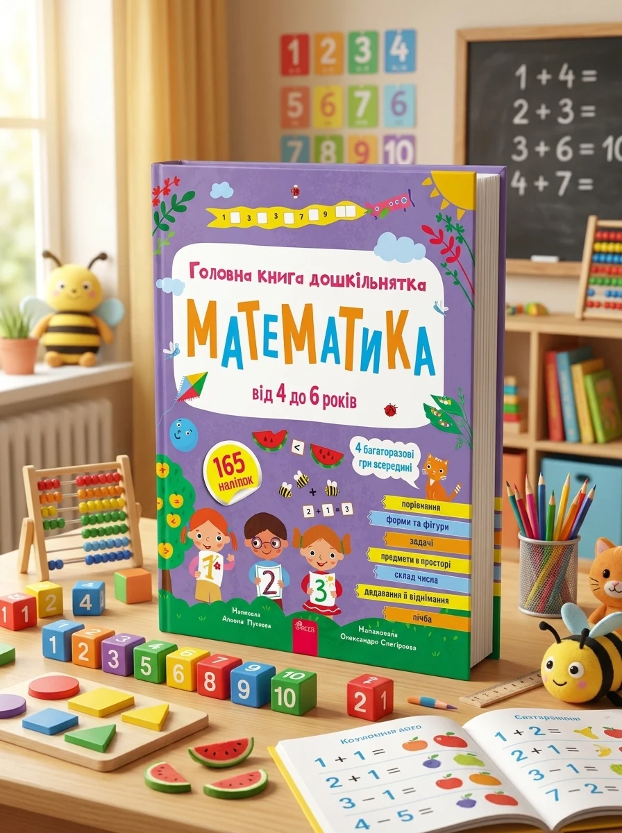 Головна книга дошкільнятка. Математика від 4 до 6 років — Підготовка до школи