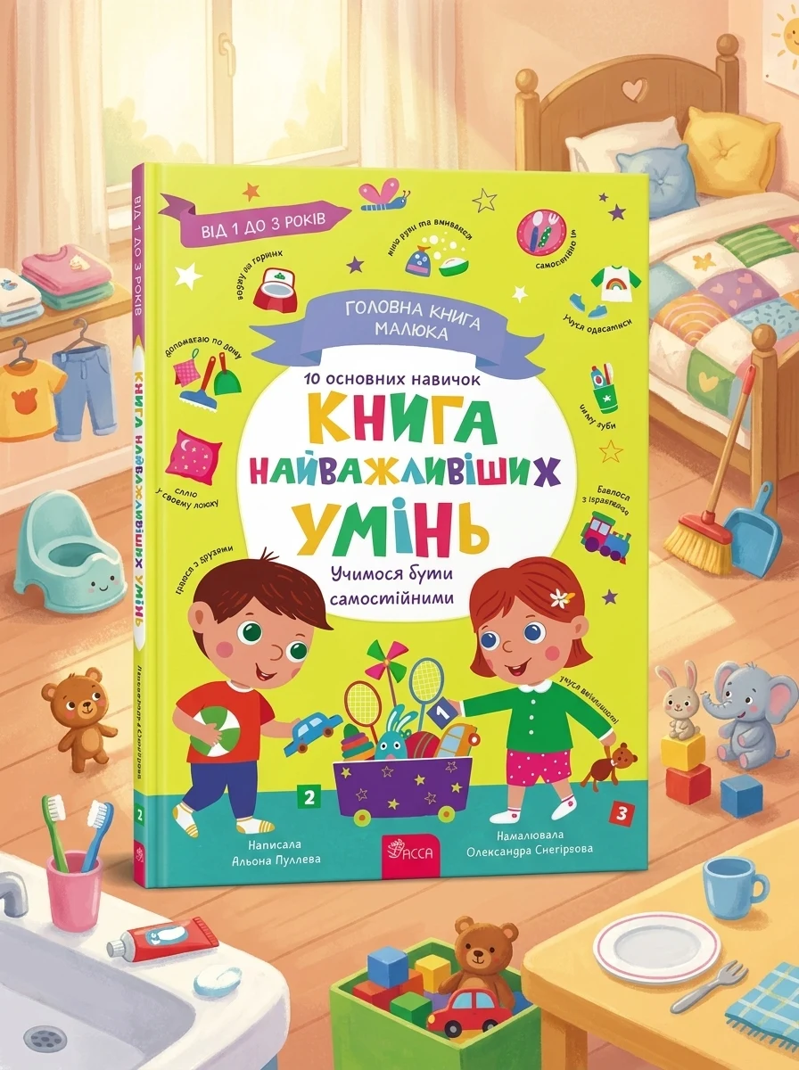 Головна книга малюка. Книга найважливіших умінь — Розвивальні книги