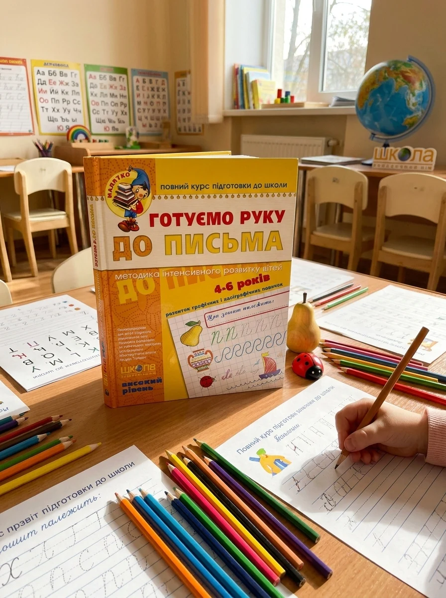 Повний курс підготовки до школи. Готуємо руку до письма. Робочий зошит з розвитку мовлення. 4-6 років — Підготовка до школи